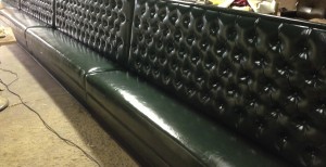 custom diamond tufted booths