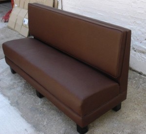 pillow back booth